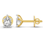 0.46 Carat Pear Eternal Drop Diamond Earrings 14K