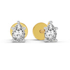 0.46 Carat Pear Eternal Drop Diamond Earrings 14K
