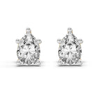 0.46 Carat Pear Eternal Drop Diamond Earrings 14K