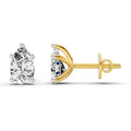 0.64 Carat Pear Stud Earrings 14K