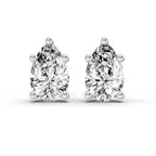 0.64 Carat Pear Stud Earrings 14K
