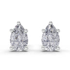0.6 Carat Pear Diamond Earrings 14K - Rose Gold