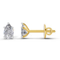 0.6 Carat Pear Diamond Earrings 14K