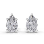 0.6 Carat Pear Diamond Earrings 14K