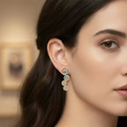 3.66 Carat 14K Gold Celestial Blue Cascade