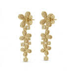 4.89 Carat 14K Gold Pink Petal Cascade Drop
