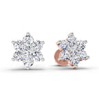 0.97 Ct Earrings 14K - Rose Gold