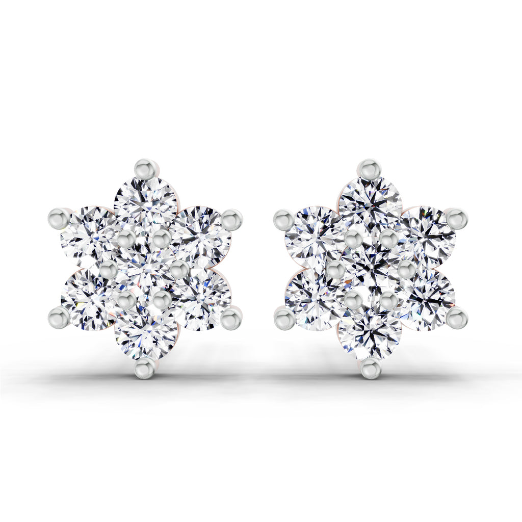 0.97 Ct Earrings 14K - Rose Gold