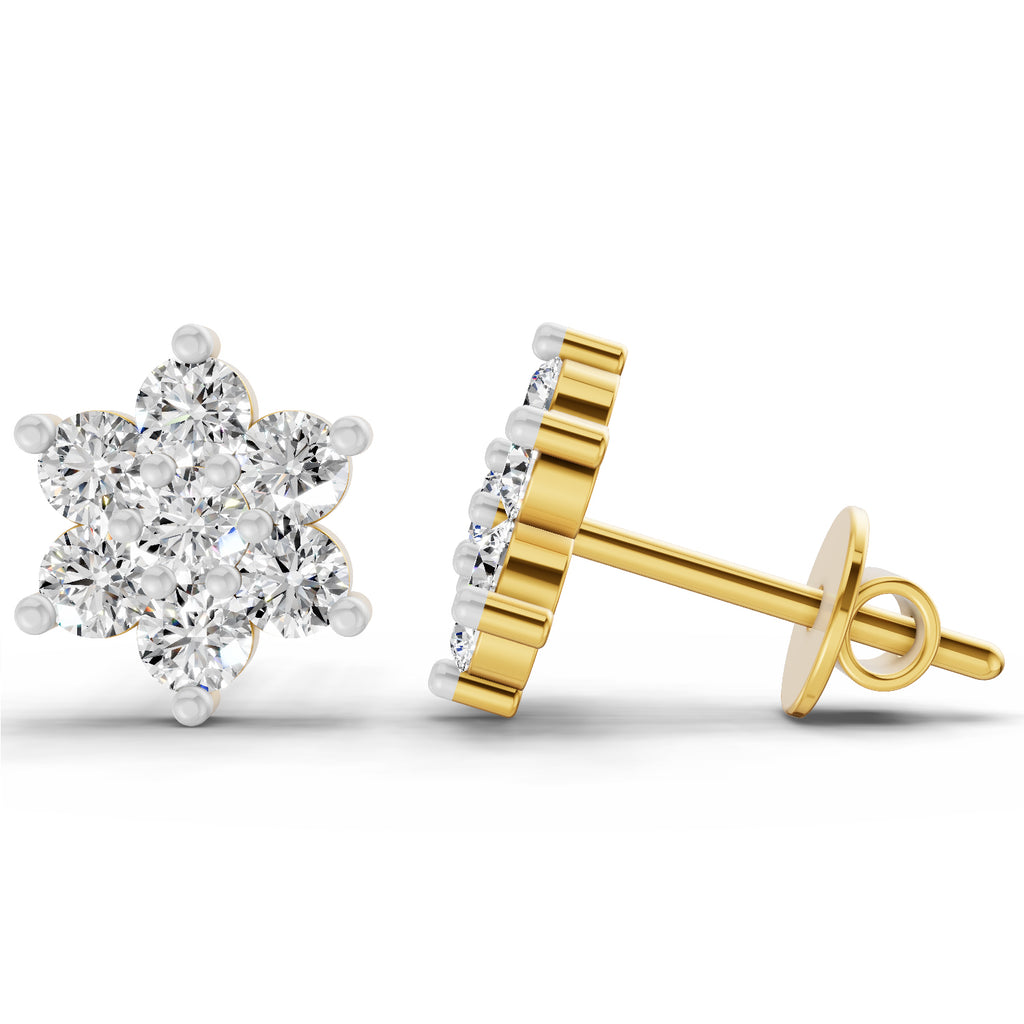 0.97 Ct Earrings 14K