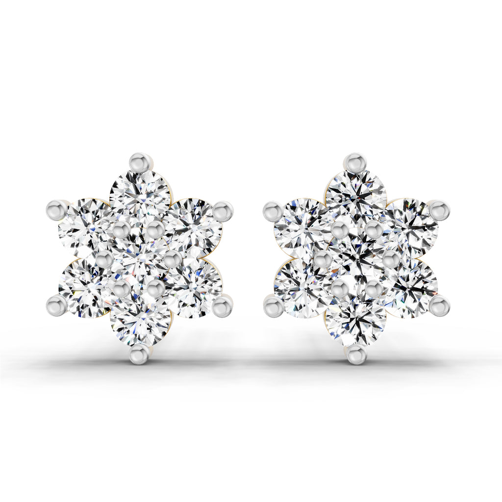 0.97 Ct Earrings 14K