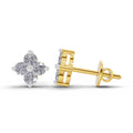 0.55 Ct Floral Earrings 14K