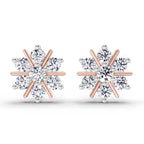 1.02 Ct Earrings 14K - Rose Gold