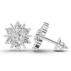 1.02 Ct Earrings 14K - White Gold