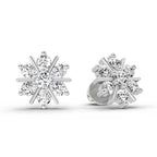 1.02 Ct Earrings 14K - White Gold