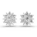 1.02 Ct Earrings 14K - White Gold
