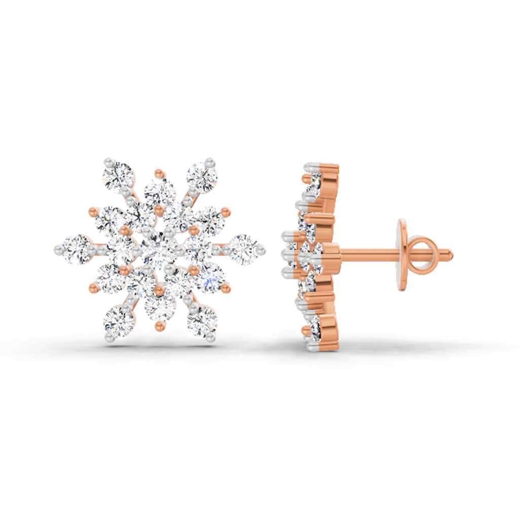 1.40 Ct Earrings 14K - Rose Gold