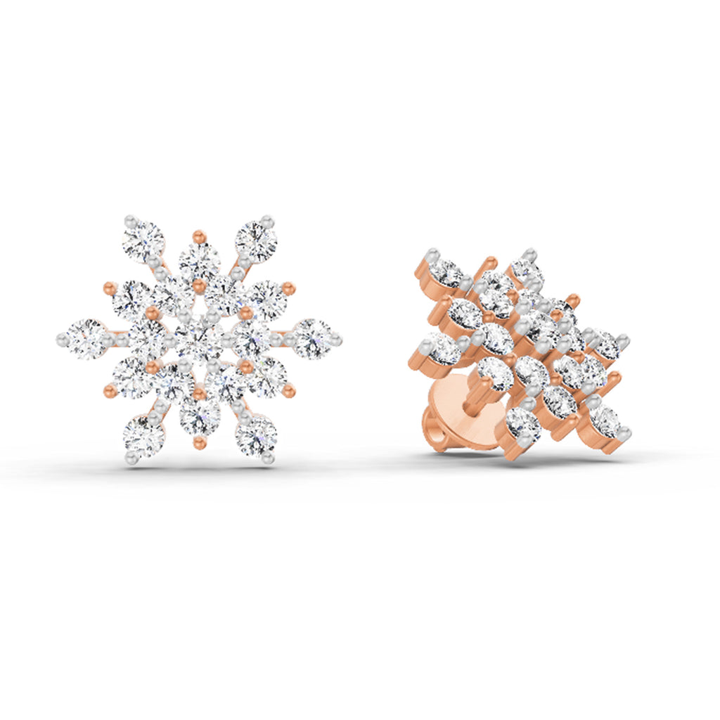 1.40 Ct Earrings 14K - Rose Gold