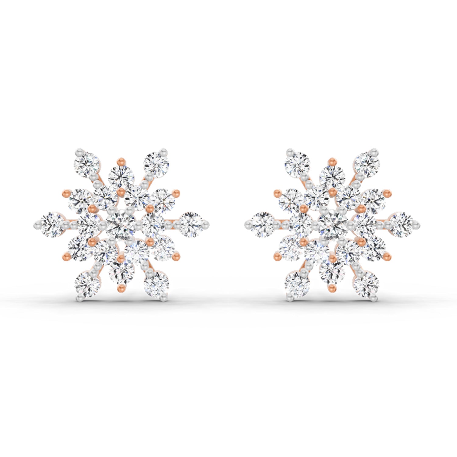 1.40 Ct Earrings 14K - Rose Gold