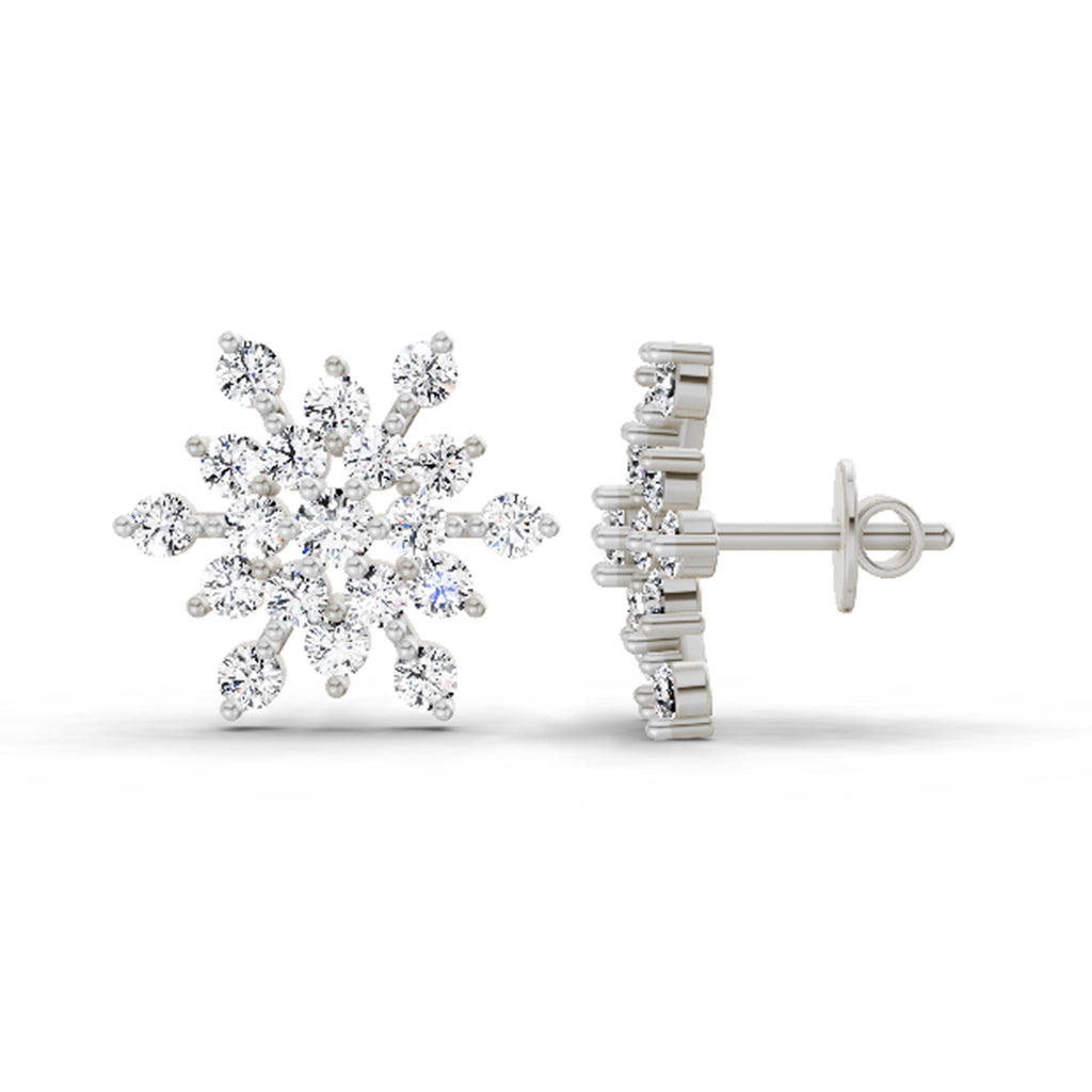 1.40 Ct Earrings 14K - White Gold
