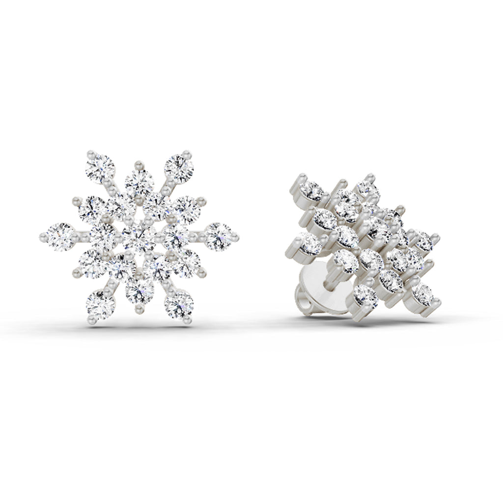 1.40 Ct Earrings 14K - White Gold