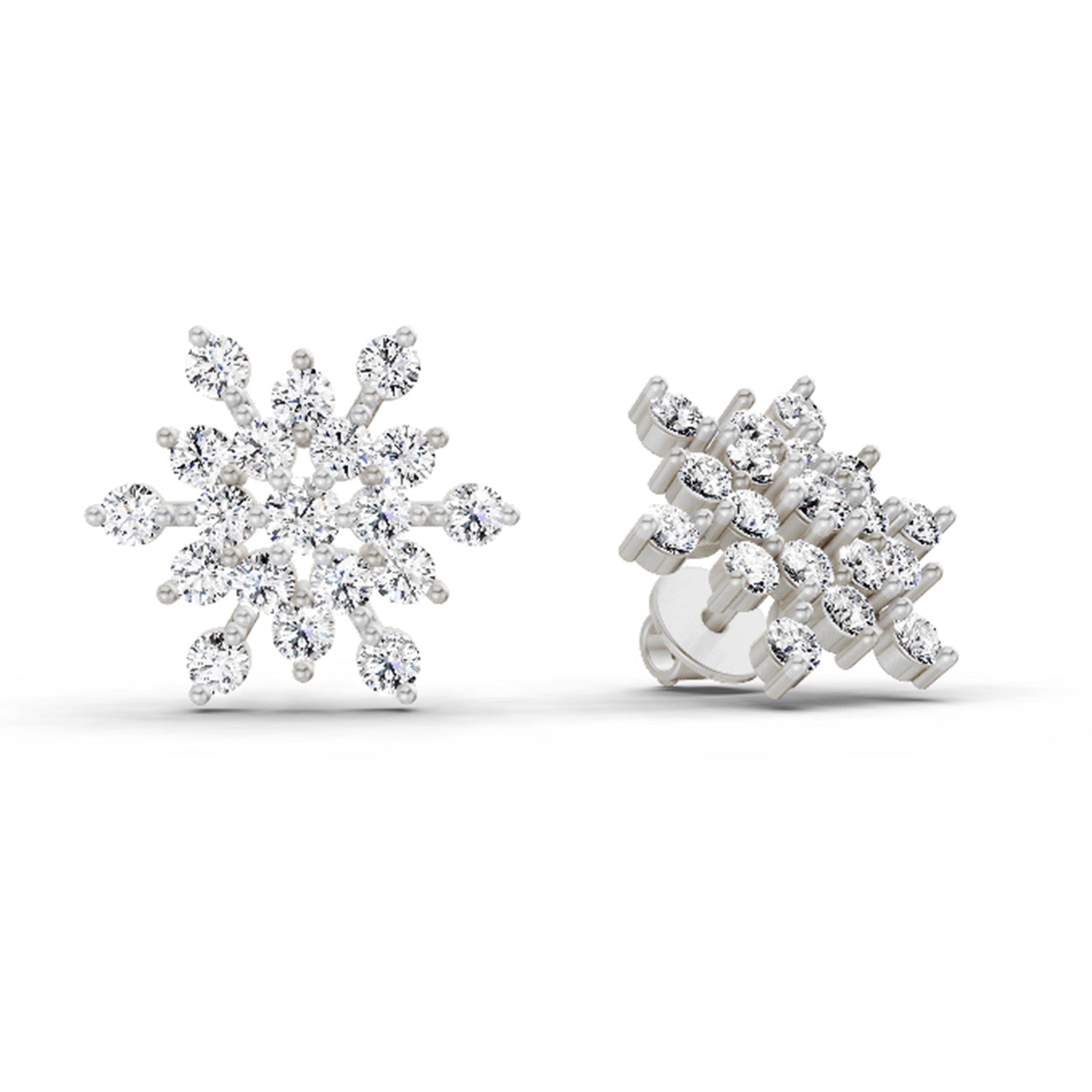 1.40 Ct Earrings 14K - White Gold
