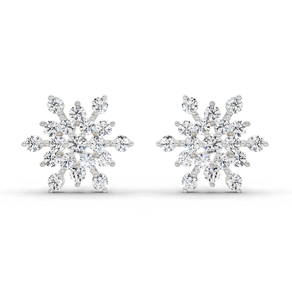 1.40 Ct Earrings 14K - White Gold
