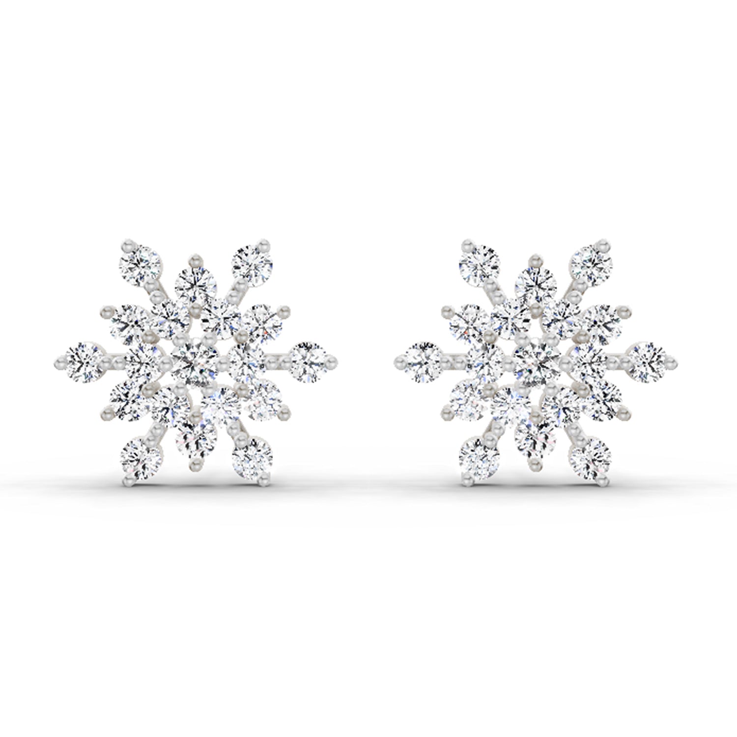 1.40 Ct Earrings 14K - White Gold