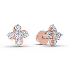 0.35 Carat Diamond Stud Earrings 14K - Rose Gold