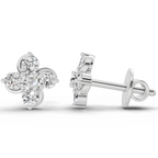 0.35 Carat Diamond Stud Earrings 14K - White Gold