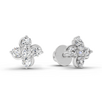 0.35 Carat Diamond Stud Earrings 14K - White Gold
