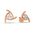 0.35 Carat Round Fashion Stud Earrings 14K - Rose Gold
