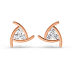 0.35 Carat Round Fashion Stud Earrings 14K - Rose Gold