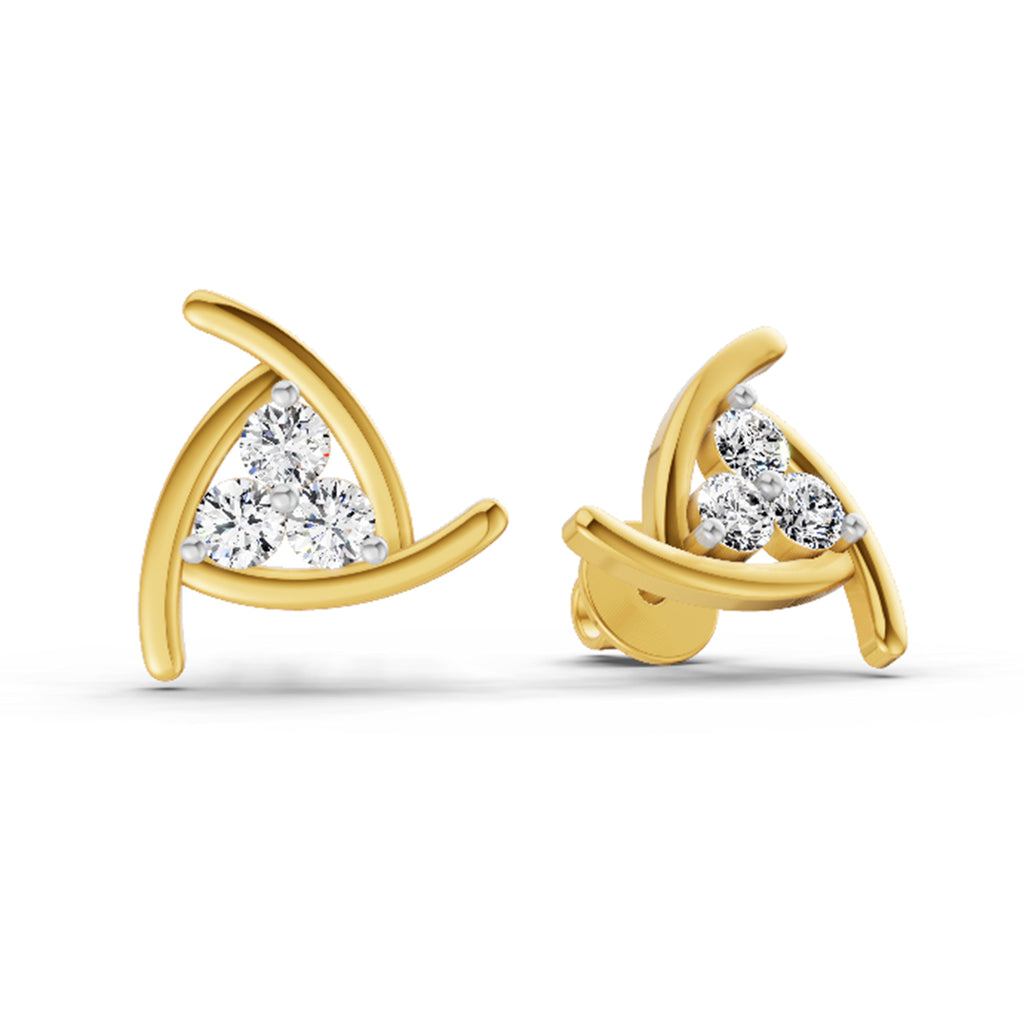 0.35 Carat Round Fashion Stud Earrings 14K