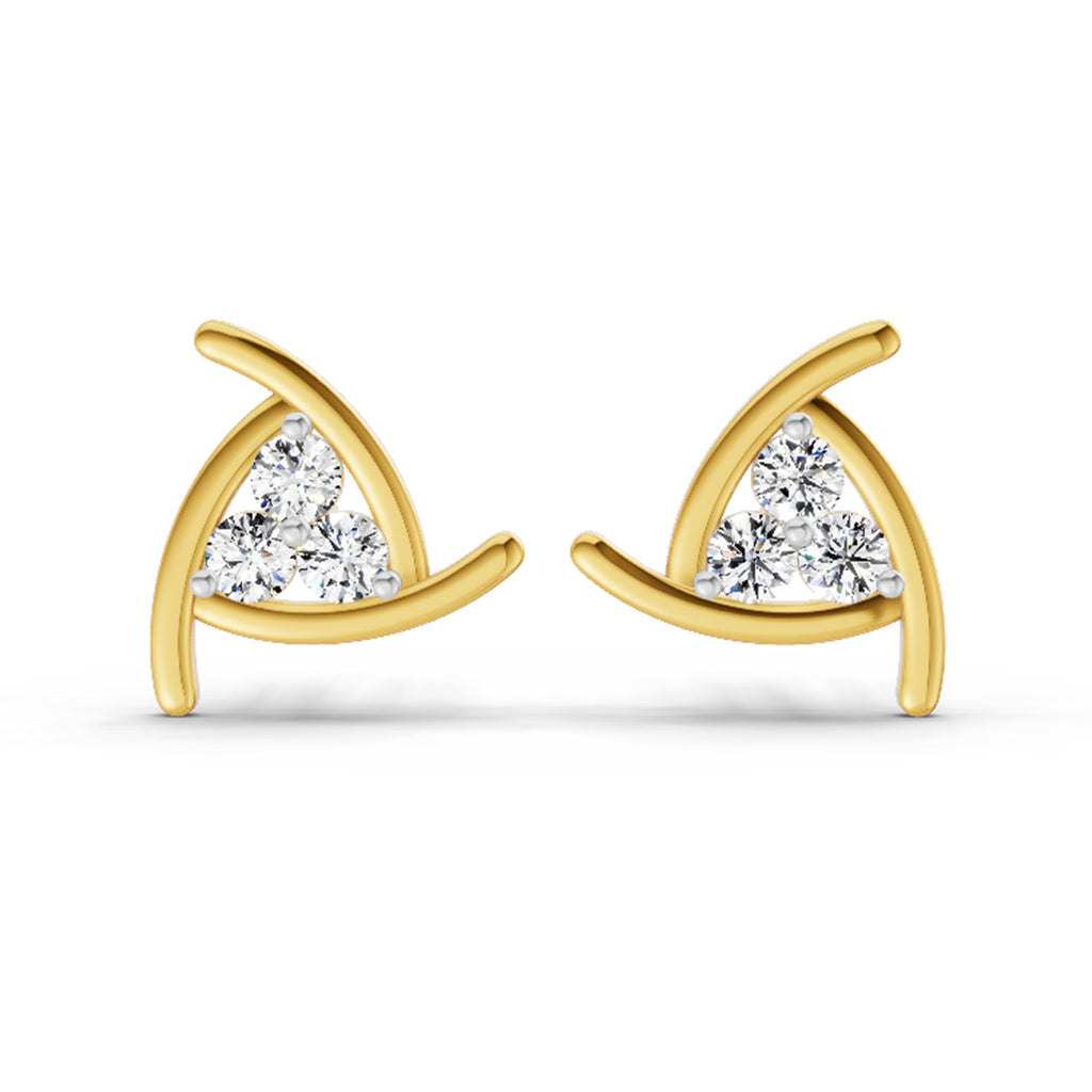 0.35 Carat Round Fashion Stud Earrings 14K