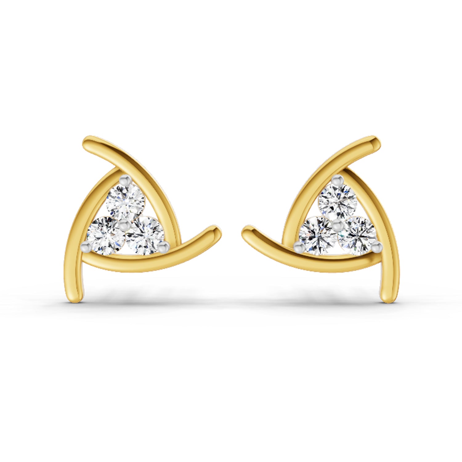 0.35 Carat Round Fashion Stud Earrings 14K
