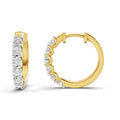 1.5 Carat Eternal Sparkle Hoop Diamond Earrings 14K