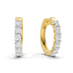 1.5 Carat Eternal Sparkle Hoop Diamond Earrings 14K