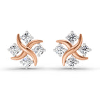 0.85 Carat Round Fashion Earrings 14K - Rose Gold