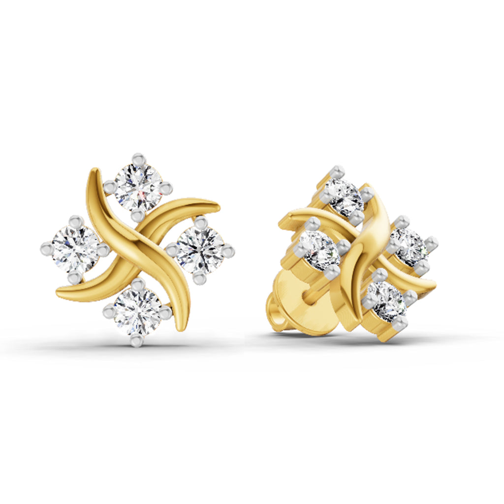 0.85 Carat Round Fashion Earrings 14K