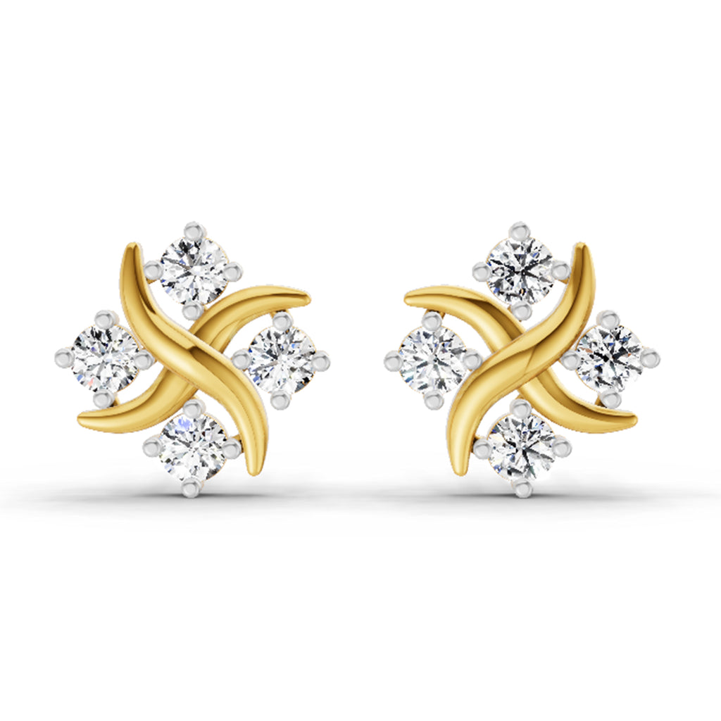 0.85 Carat Round Fashion Earrings 14K