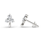 0.35 Ct Earrings 14K - White Gold