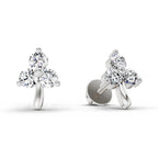 0.35 Ct Earrings 14K - White Gold