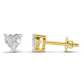 0.53 Carat heart-shaped Diamond Earrings 14K