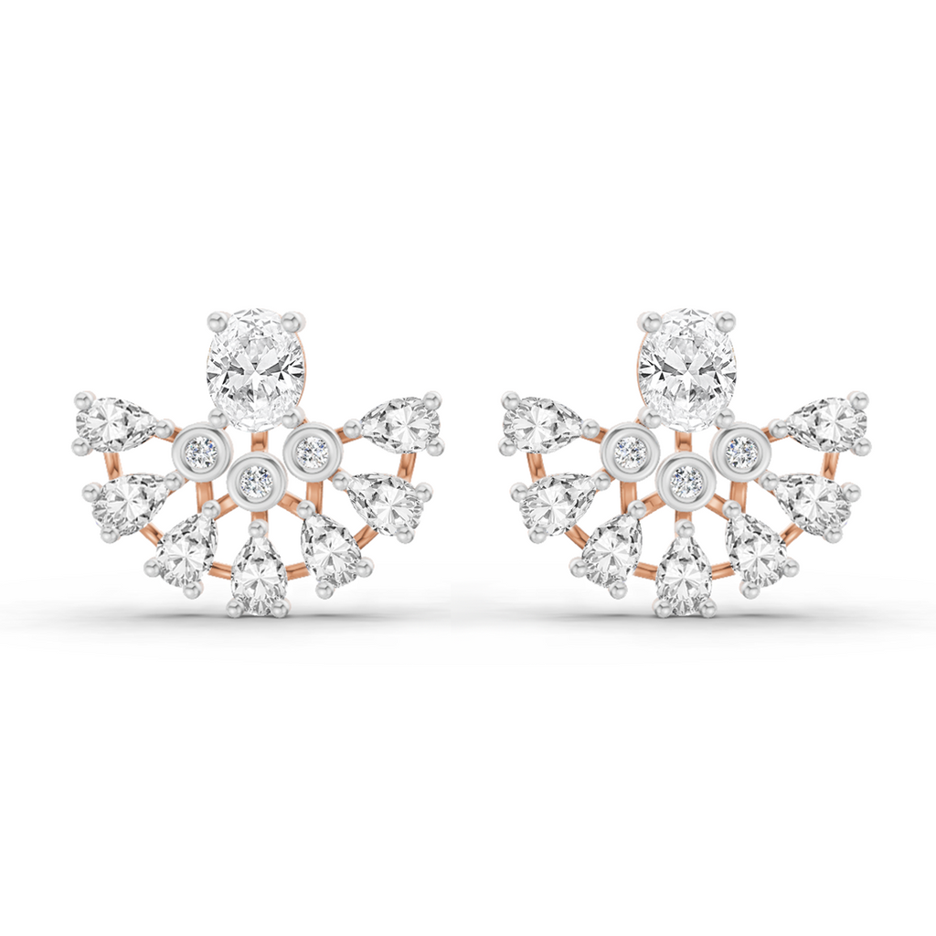 2.27 Carat Stud Earrings 14K - Rose Gold