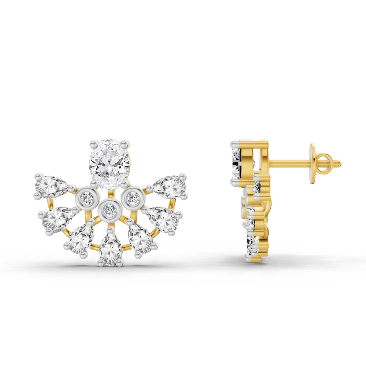 2.27 Carat Stud Earrings 14K