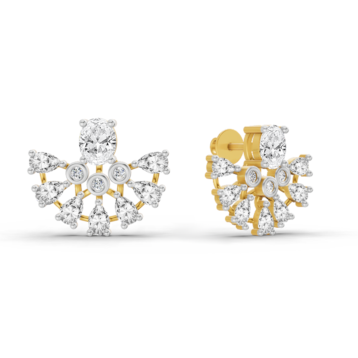 2.27 Carat Stud Earrings 14K