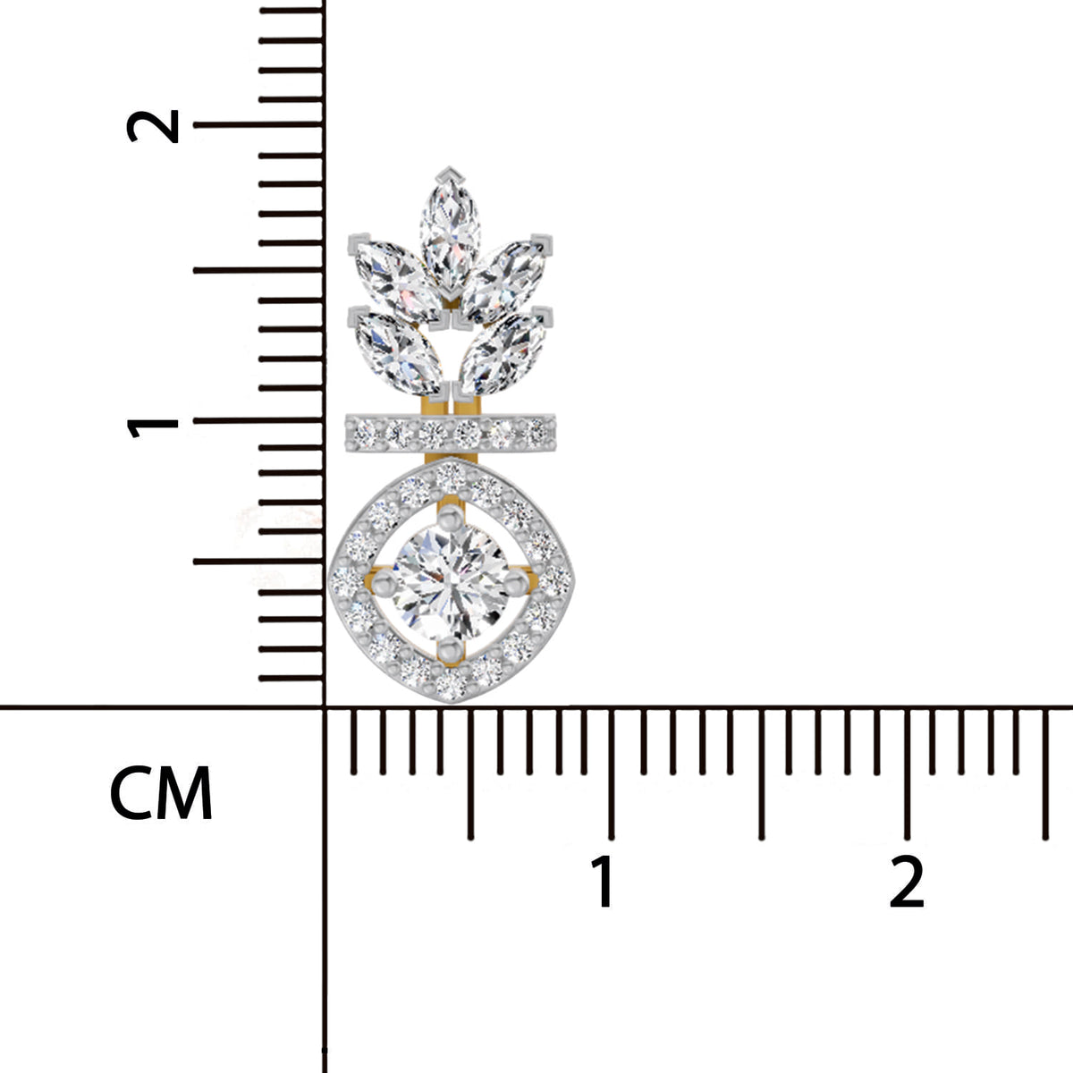 Elegant Marquise Diamond Dangle Earrings