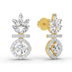 1.26 Carat Marquise Shape Dangle Diamond Earrings 14K