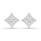 1.19 Carat Round Star Shape Fashion Earrings 14K - Rose Gold
