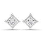 1.19 Carat Round Star Shape Fashion Earrings 14K